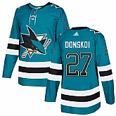 Sharks 27 Joonas Donskoi Teal Drift Fashion Adidas Jersey,baseball caps,new era cap wholesale,wholesale hats